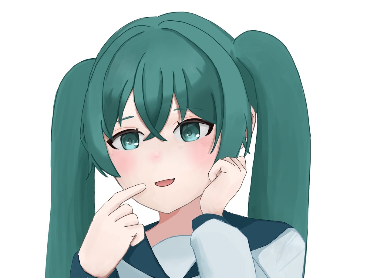 あなたのアイコンやイラストを描きます 女の子のお顔を見せるイラストが得意です♪ イメージ2