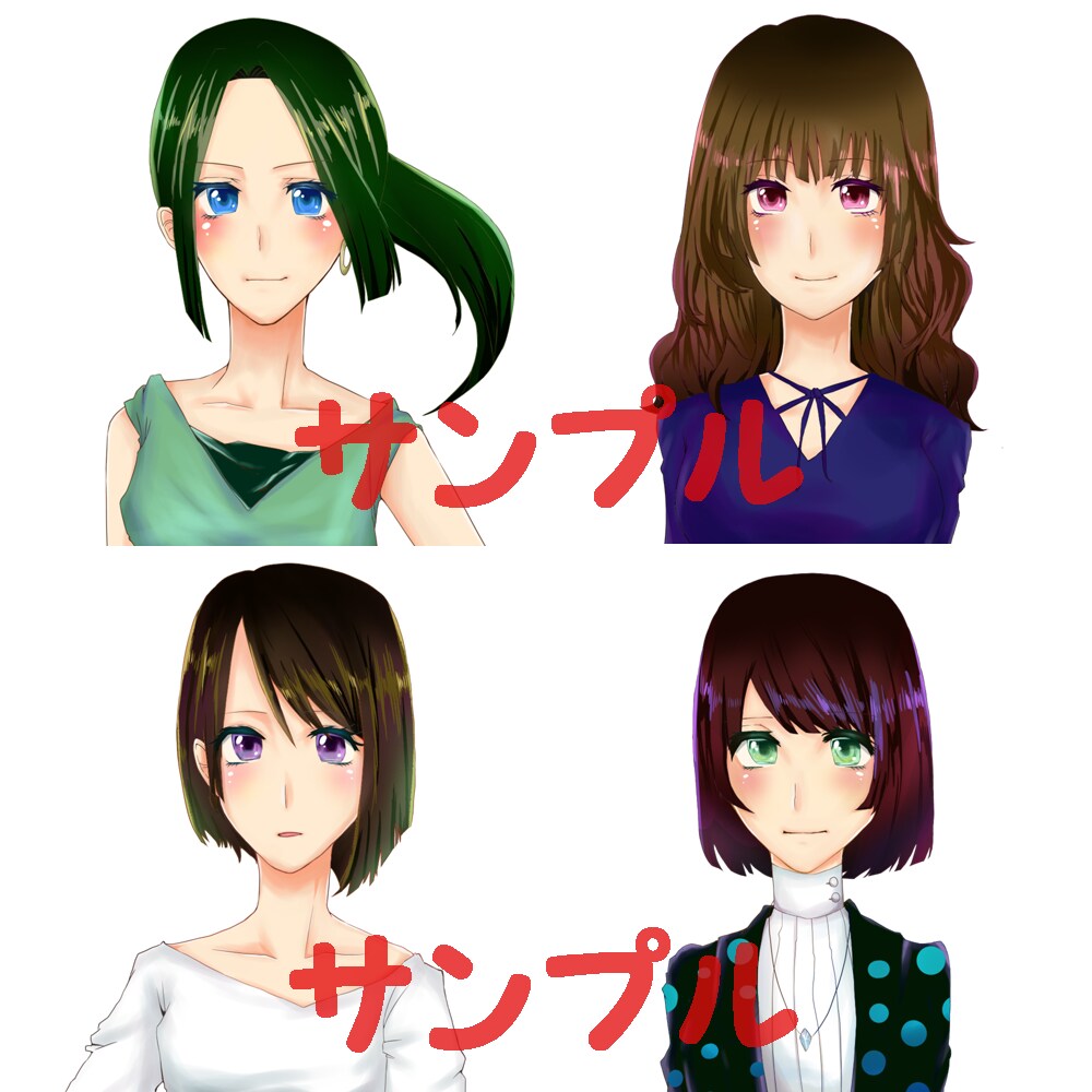 アイコンイラスト製作します 全部おまかせや顔写真からでも制作可能です☆ イメージ1