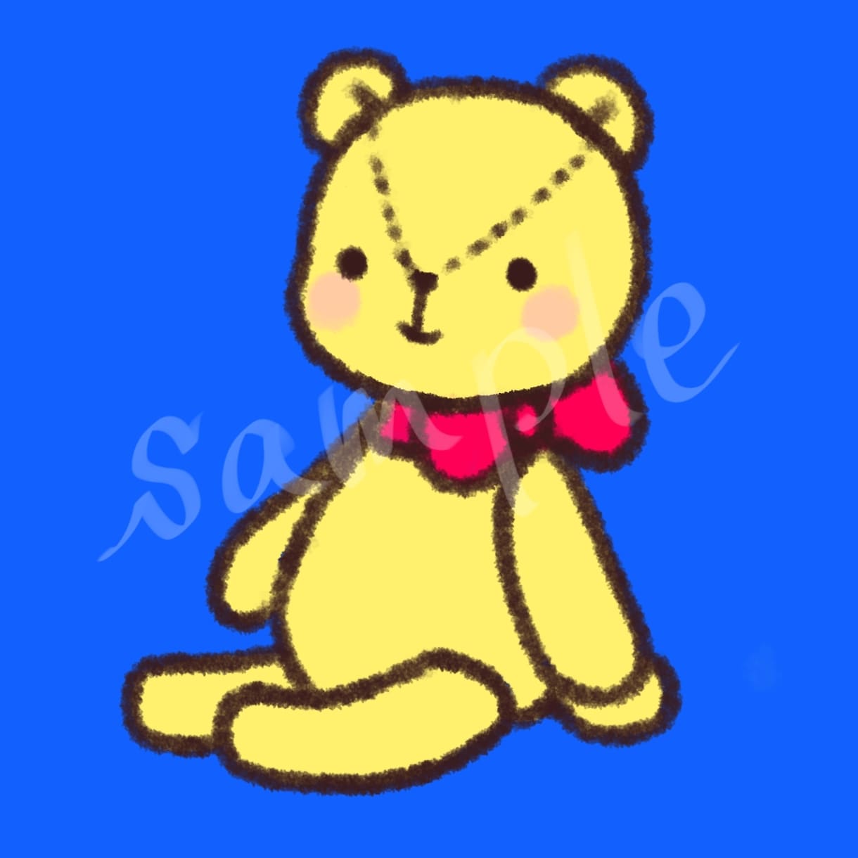クレヨン風のゆるカワアイコン描きます 癒し系なオリジナルアイコンをお求めやすい価格で！ イメージ4