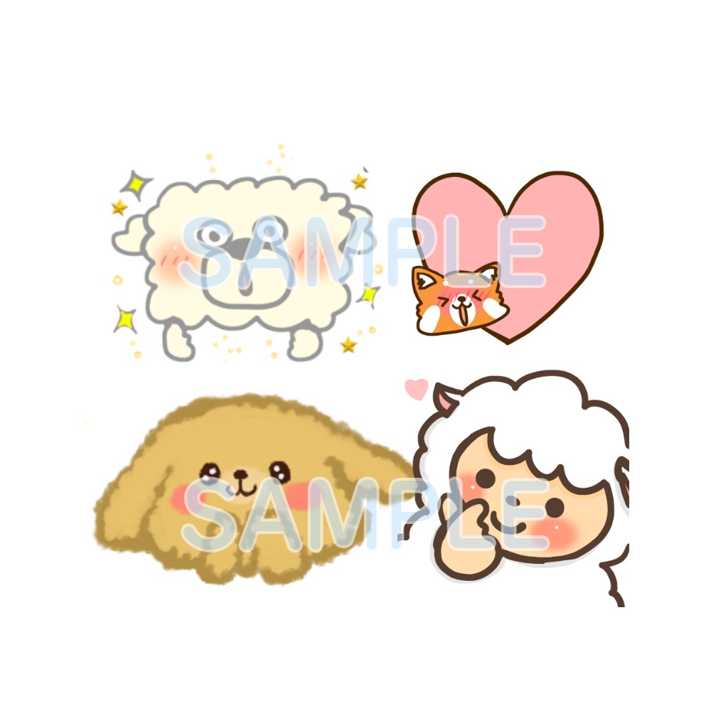 ゆるくてかわいいオリジナルキャラ描きます 親しみやすさ抜群。動物・ミニキャラのアイコン＆素材 イメージ6