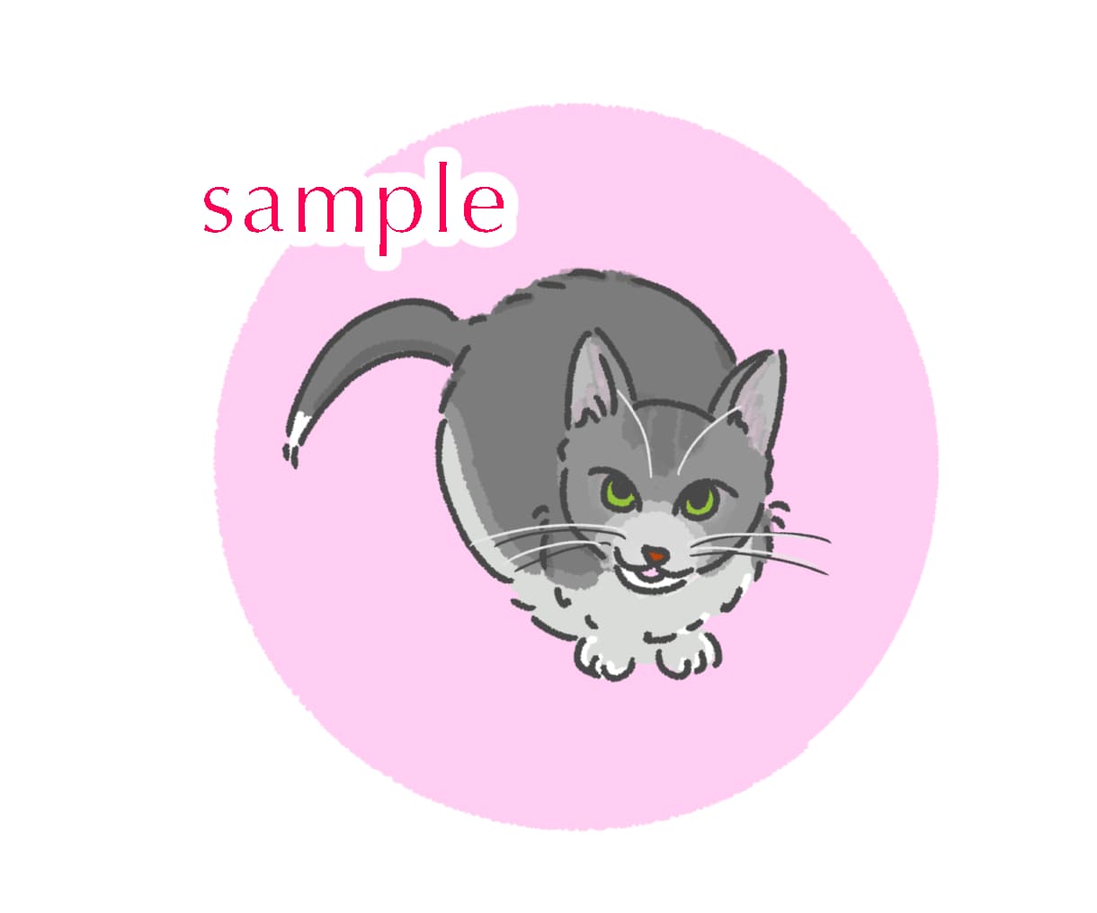 あなたの猫ちゃんをシンプルかわいいイラストにします ペットを雰囲気あるイラストにしてSNSアイコンや思い出に⭐︎ イメージ2