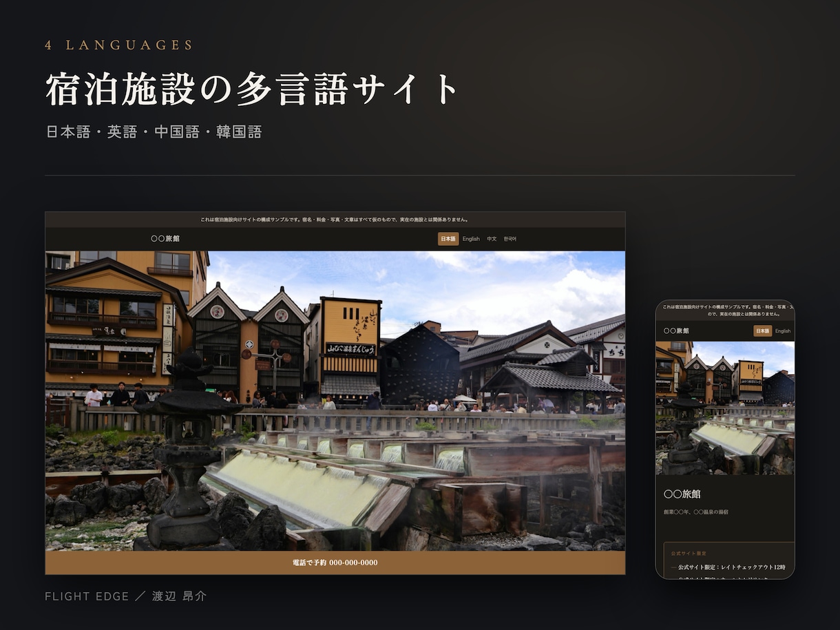 原稿がなくてもホームページを制作します 構成づくりから。日英中韓の4言語にも対応します イメージ2