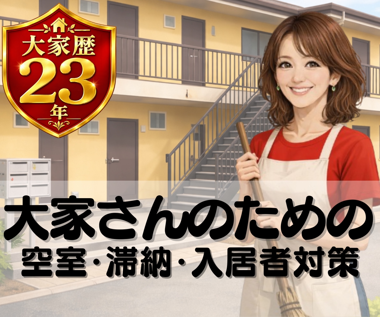 大家歴23年の私が、賃貸の困りごと・お悩み聞きます 空室/滞納/騒音/クレームなど、問題解決に向けて一緒に整理! イメージ1