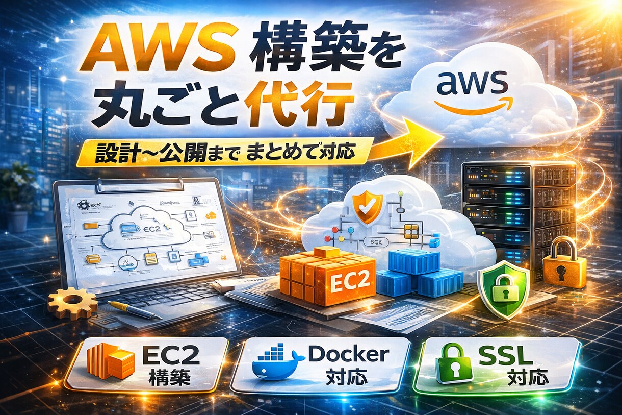 AWS環境構築を丸ごと代行します 何をすればいいかわからなくてもOK｜構築〜公開まで対応 イメージ1