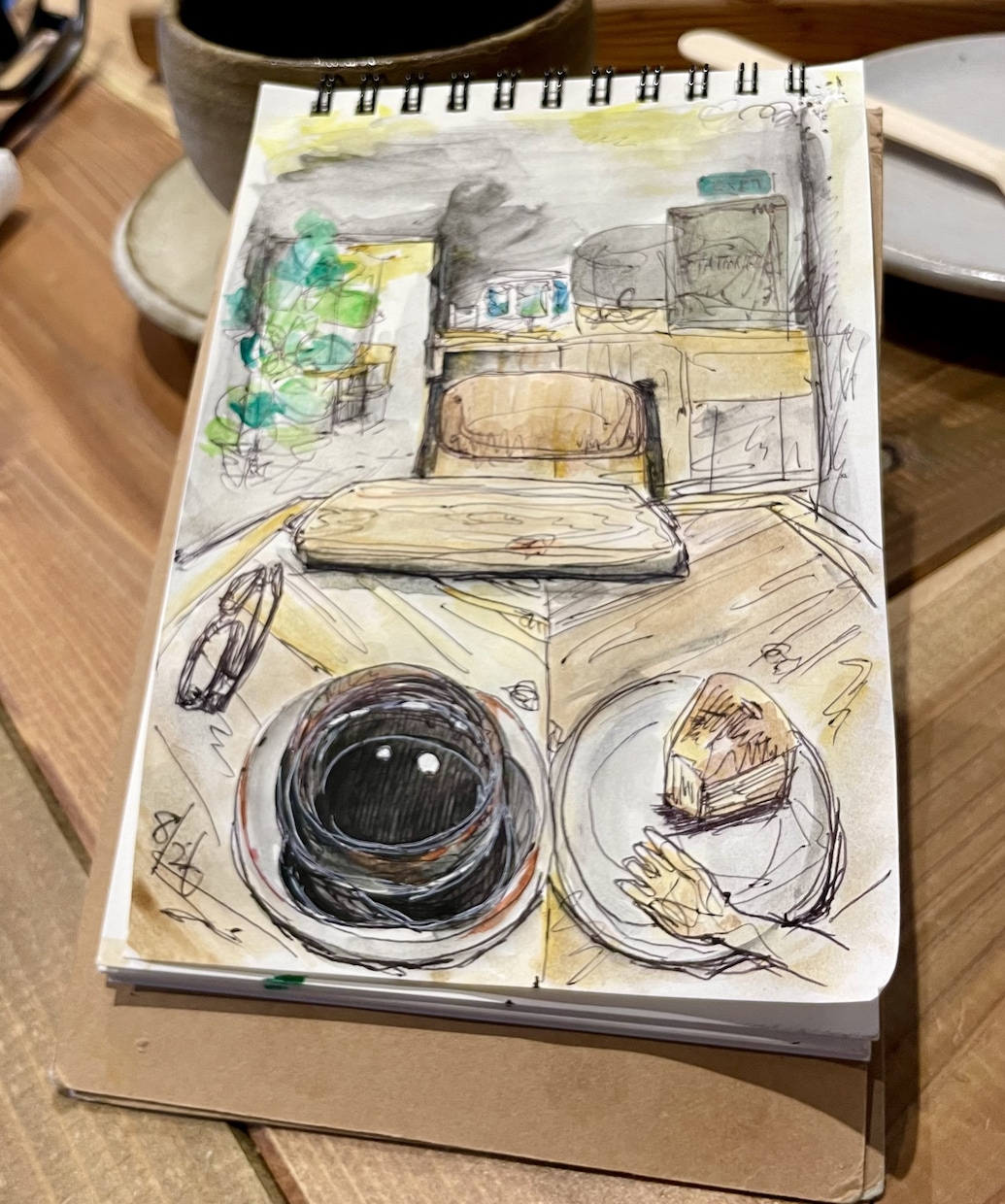 カフェやお店の店内、ご自宅の絵を描きます お気に入りのお店やこだわりの家の絵を水彩画で描きます！ イメージ2