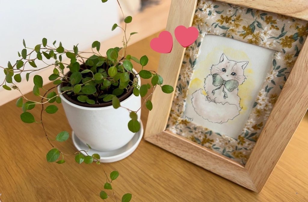 ふんわり水彩の似顔絵作成します ミニ色紙に水彩でふんわりとした似顔絵をお描きします イメージ5