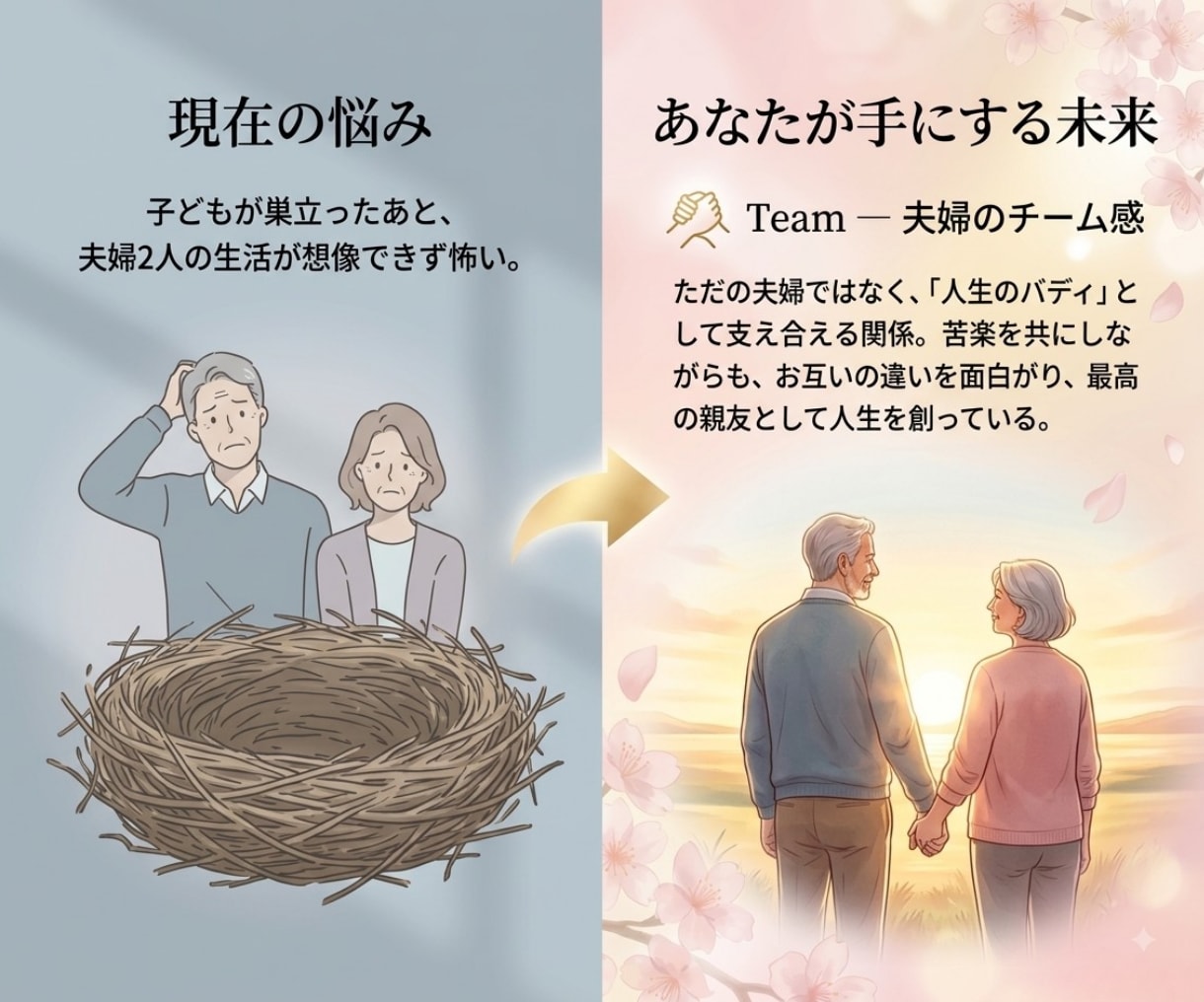 もう一人で抱えないで。夫婦関係を丁寧に紐解きます 我慢を手放して、心地よい夫婦関係に導きます イメージ6