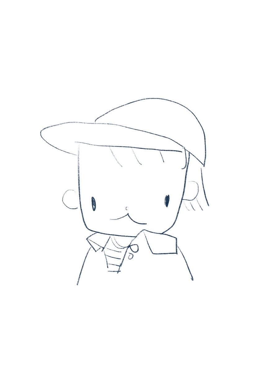 ゆるいシンプルな線画アイコン／イラスト制作します SNSなどに使えるイラストです イメージ1