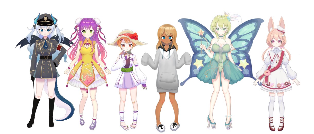 オーダーメイドで丁寧にVtuberお作りします デザイン+イラスト+Live2D イメージ1