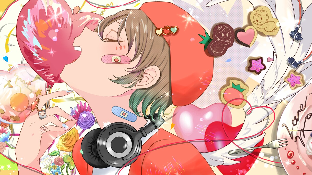 爽やか可愛い歌ってみた用イラスト描きます 動画映えする明るい絵が得意です！簡単なアニメーションも◯ イメージ2