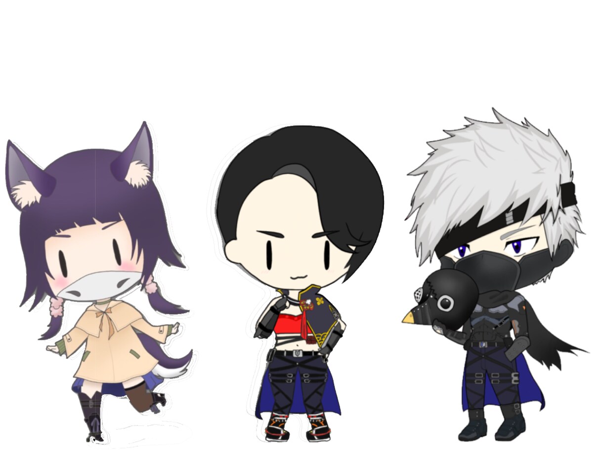 固定キャラ、荒野行動のキャラデフォルメします あなたのキャラをデフォルメしてアイコンを作ります♪ イメージ1