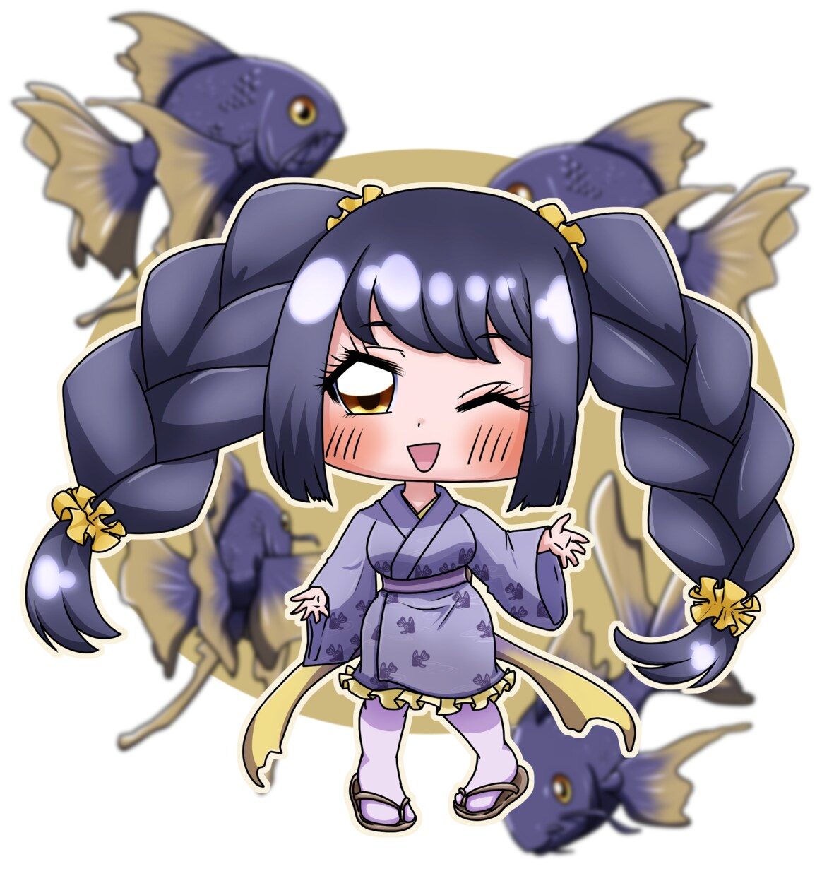 2頭身〜3頭身のミニキャラ描きます 親近感のある可愛いミニキャラ（SDキャラ）が必要な方へ イメージ1