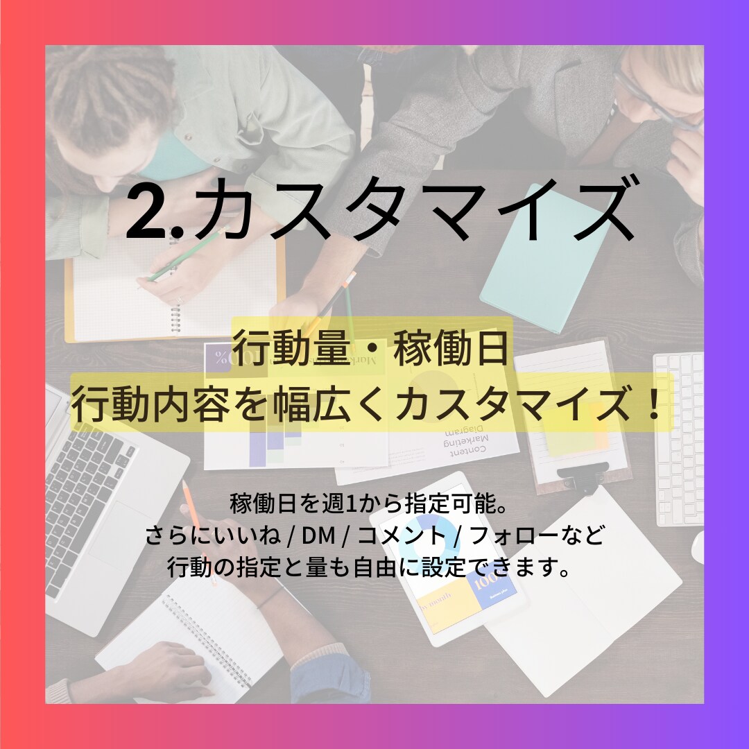 Instagram/いいねDM等運用代行します ミニマム運用から相談可能！個人/法人問わず対応可能です！ イメージ3