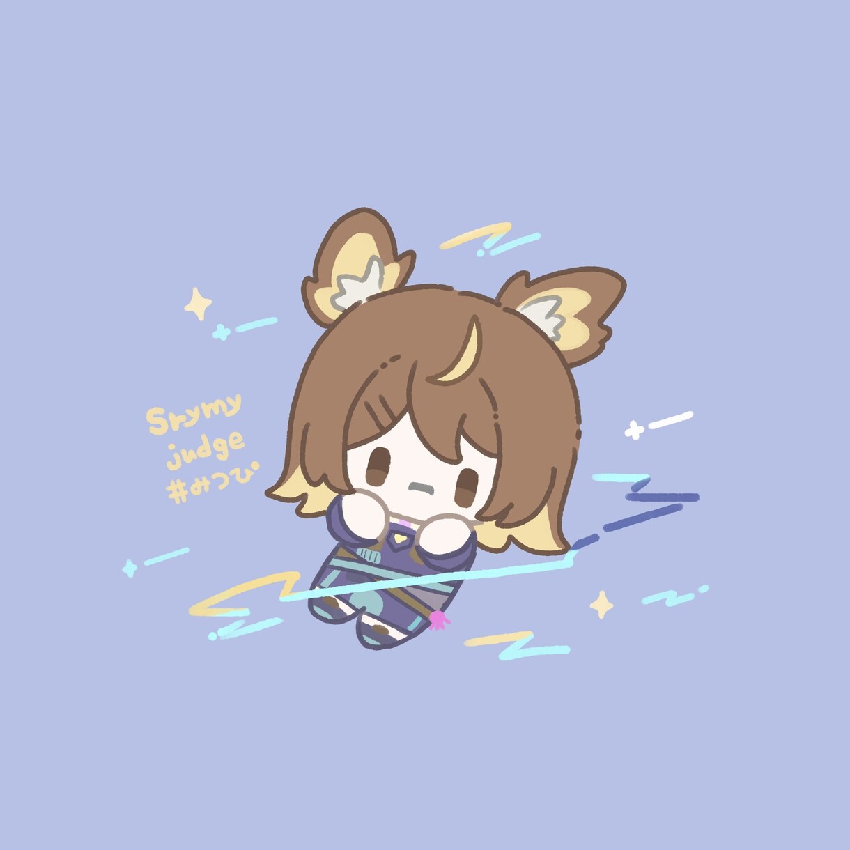 手書き風のゆるいミニキャラ描きます デフォルメ強め！SNSアイコンやグッズ、配信活動にもおすすめ イメージ1