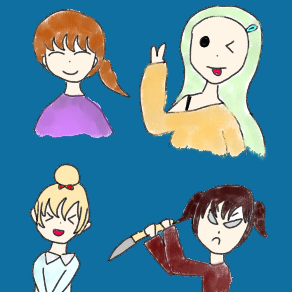 フワッとゆるい女の子を描きます フワッと可愛らしいゆるい女の子を描きます。 イメージ1