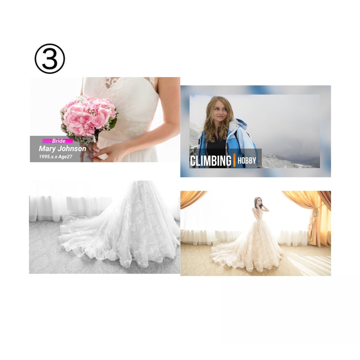 オシャレな【結婚式オープニングムービー】作成します ＜スタイリッシュデザイン＞複数から選択！忙しいお二人にお勧め イメージ7