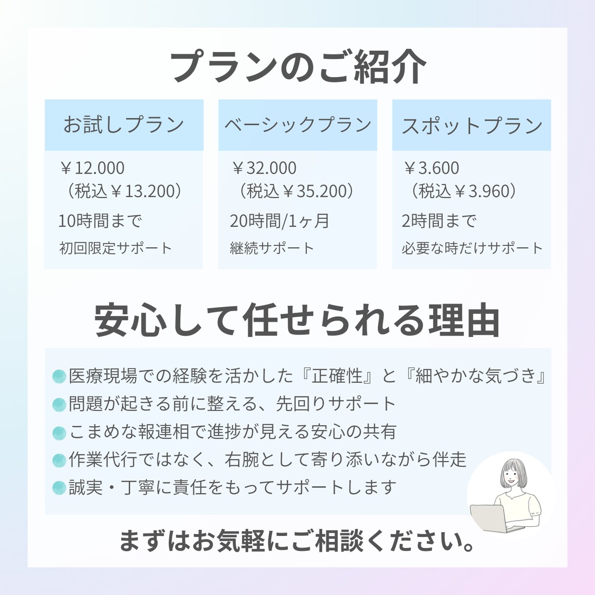 オンライン秘書　寄り添いながらサポートします ココ手伝ってほしい！を丁寧に正確にサポートいたします。 イメージ5