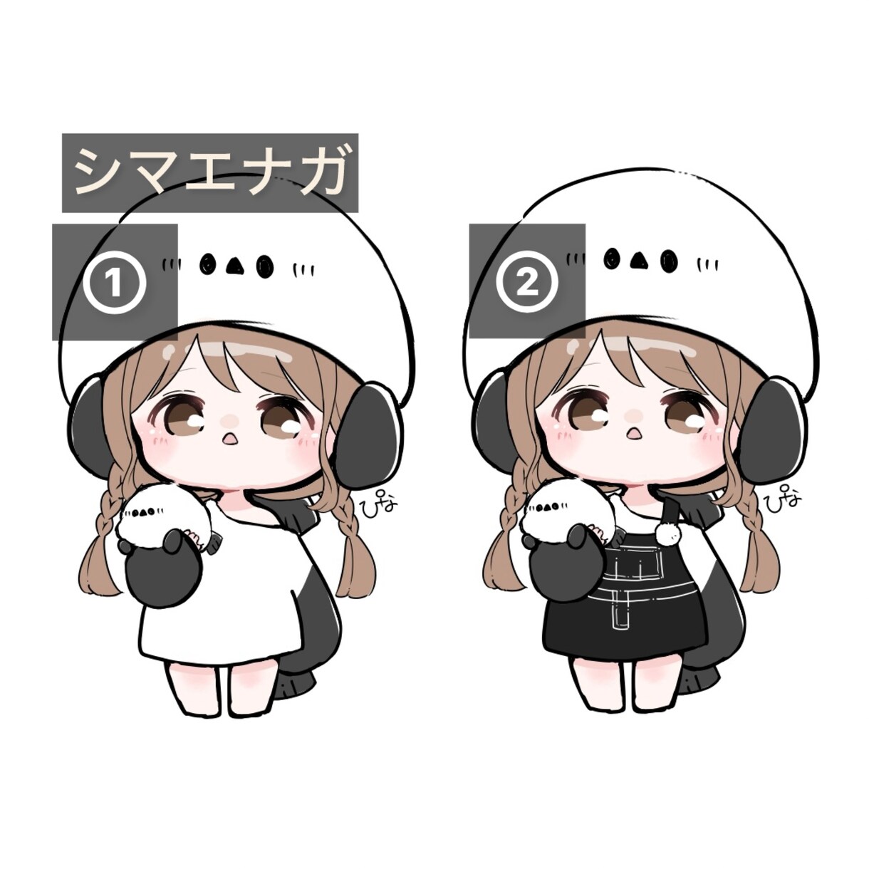 動物帽子のミニキャラ量産イラスト描きます オプションでさらにオリジナリティ出せます イメージ4