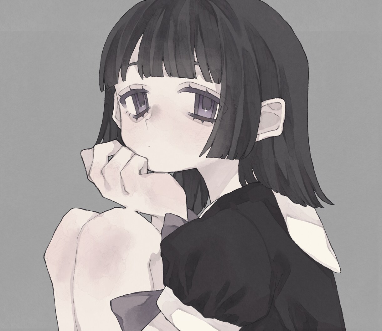 SNSなどで使う用のアイコンイラスト作成します 病みかわ、ゆめかわな雰囲気をご提供いたします イメージ1