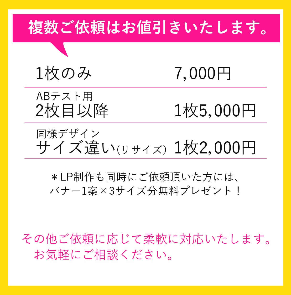 女性デザイナーが目を引くWEB画像を制作いたします バナー/ヘッダー/広告画像【しっかりとヒアリング＆市場調査】 イメージ8