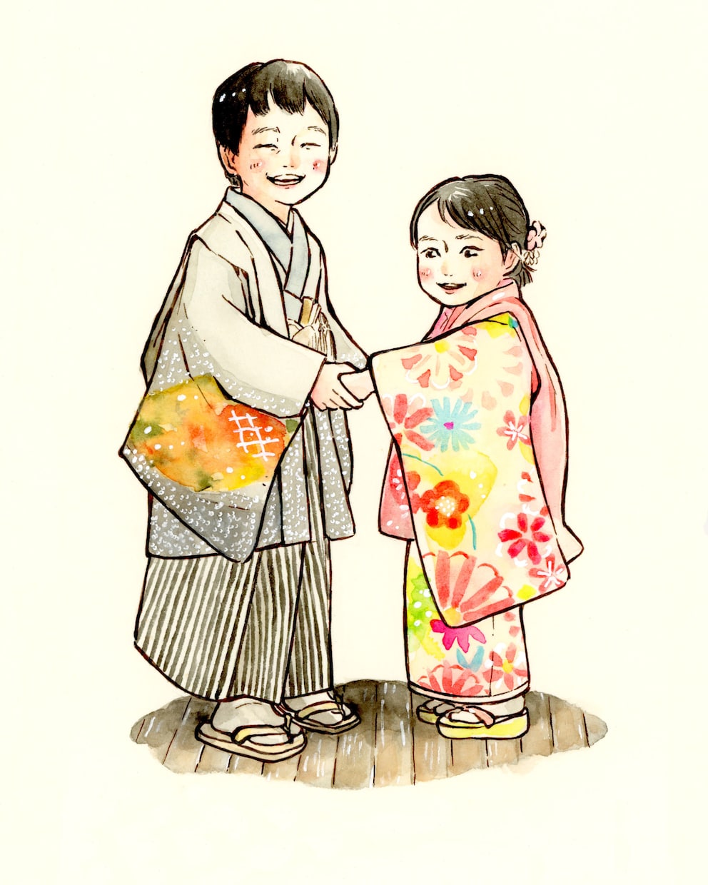 水彩にがおえ描きます 額装＆ラッピング付き！原画とデータお渡し イメージ3