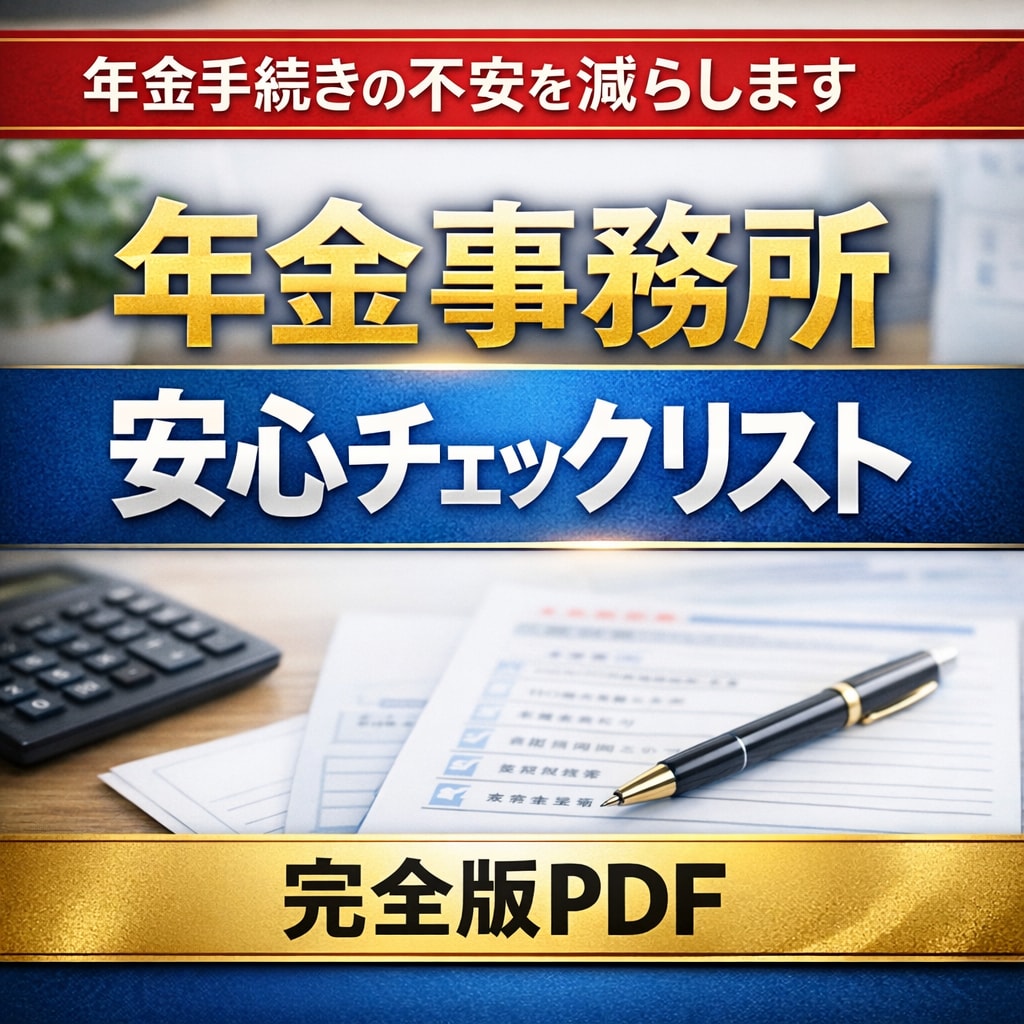 年金手続きの不安を減らします 持ち物と当日の流れを一目で整理 イメージ1