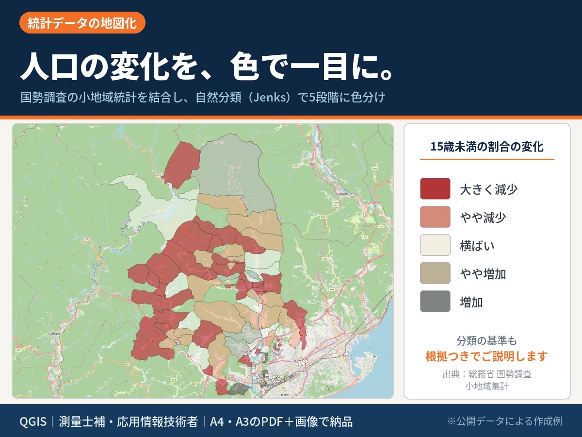 GISで不動産・土地活用の提案地図を作成します CSV・住所リスト・紙地図から、資料用の地図に整えます イメージ4