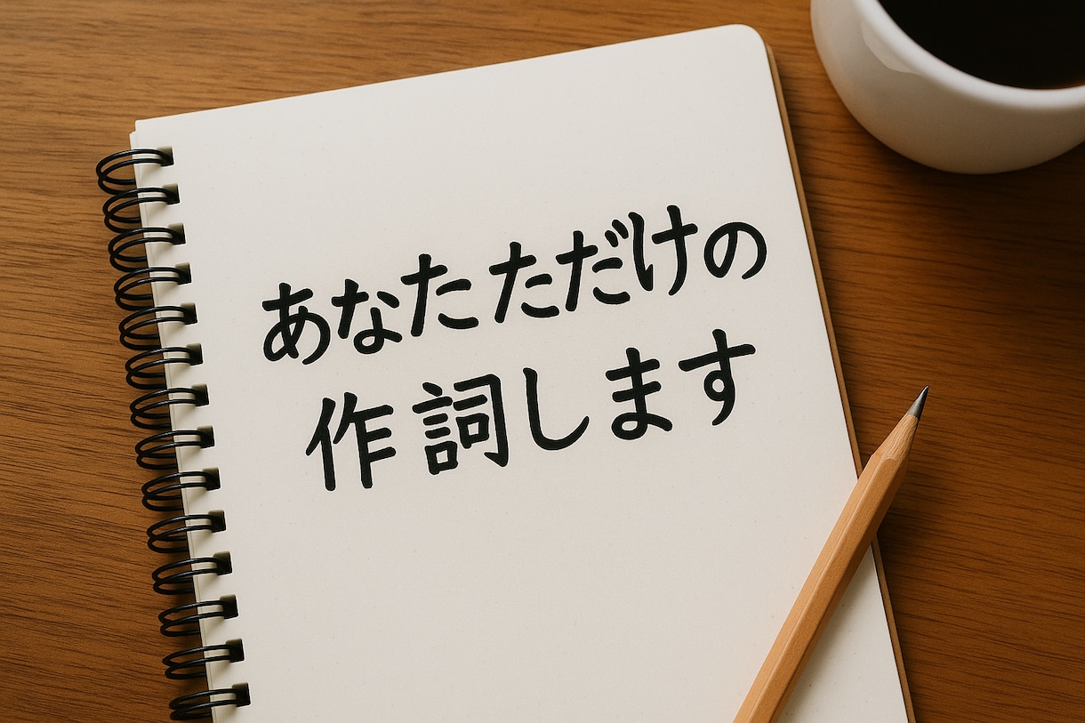 現役バンドマンがあなたのオリジナル歌詞を書きます 初回限定（2000円）恋愛・切ない・エモい・疾走感、全部OK イメージ1