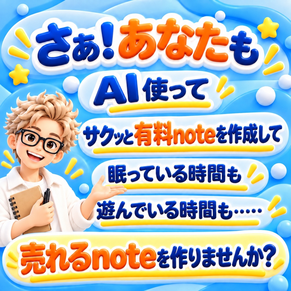 簡単！AIを使った人気有料note作成教えます 初心者歓迎！AI活用して楽しみながらお小遣い稼ぎしませんか？ イメージ8