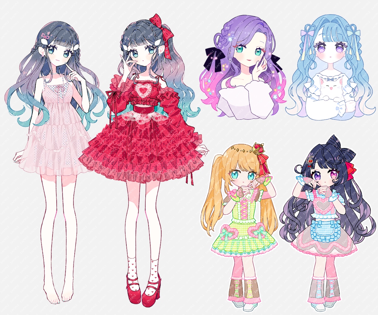 キュートなイラストお描きします アイコン、グッズ、動画用、イラストカード制作に♡ イメージ5