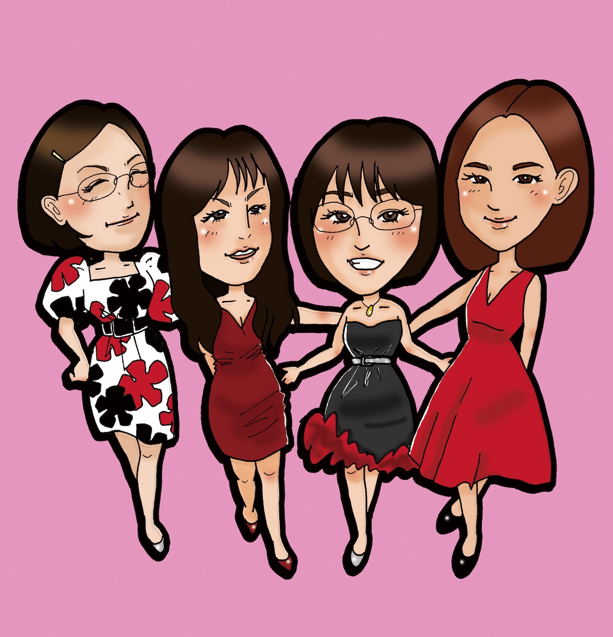 ポップで楽しい似顔絵描きます プレゼントやアイコン等...今似顔絵を必要としているあなたへ イメージ2