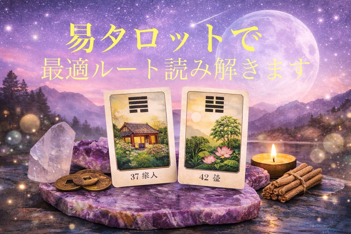 恋愛　転職　イーチンタロットで読み解きます 流れ・対策・結果まで具体的に解説します イメージ1