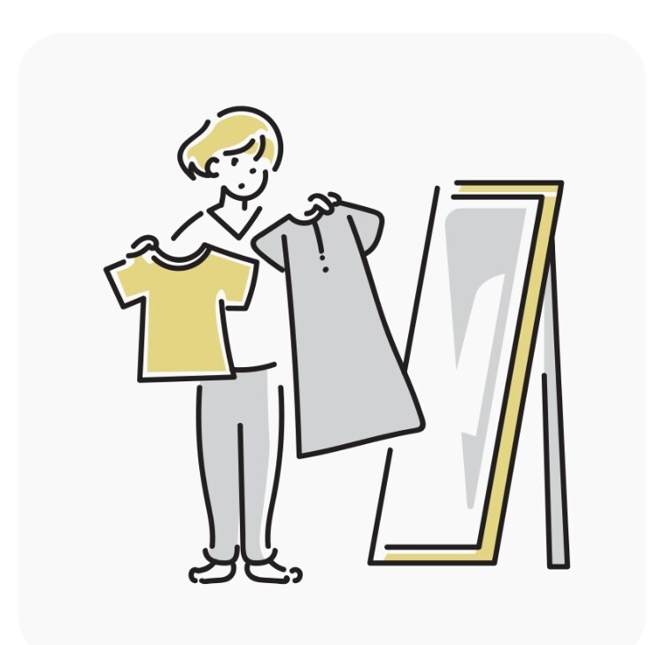 服の選び方や合わせ方、一緒に考えます おしゃべりしながら、ぴったりの1着を見つけましょう☺︎ イメージ1