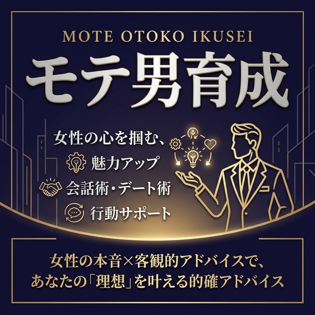 3日間集中モテ男育成！明確な行動提案までします マインドセット～明確な行動提案まで細かくお伝えします イメージ1
