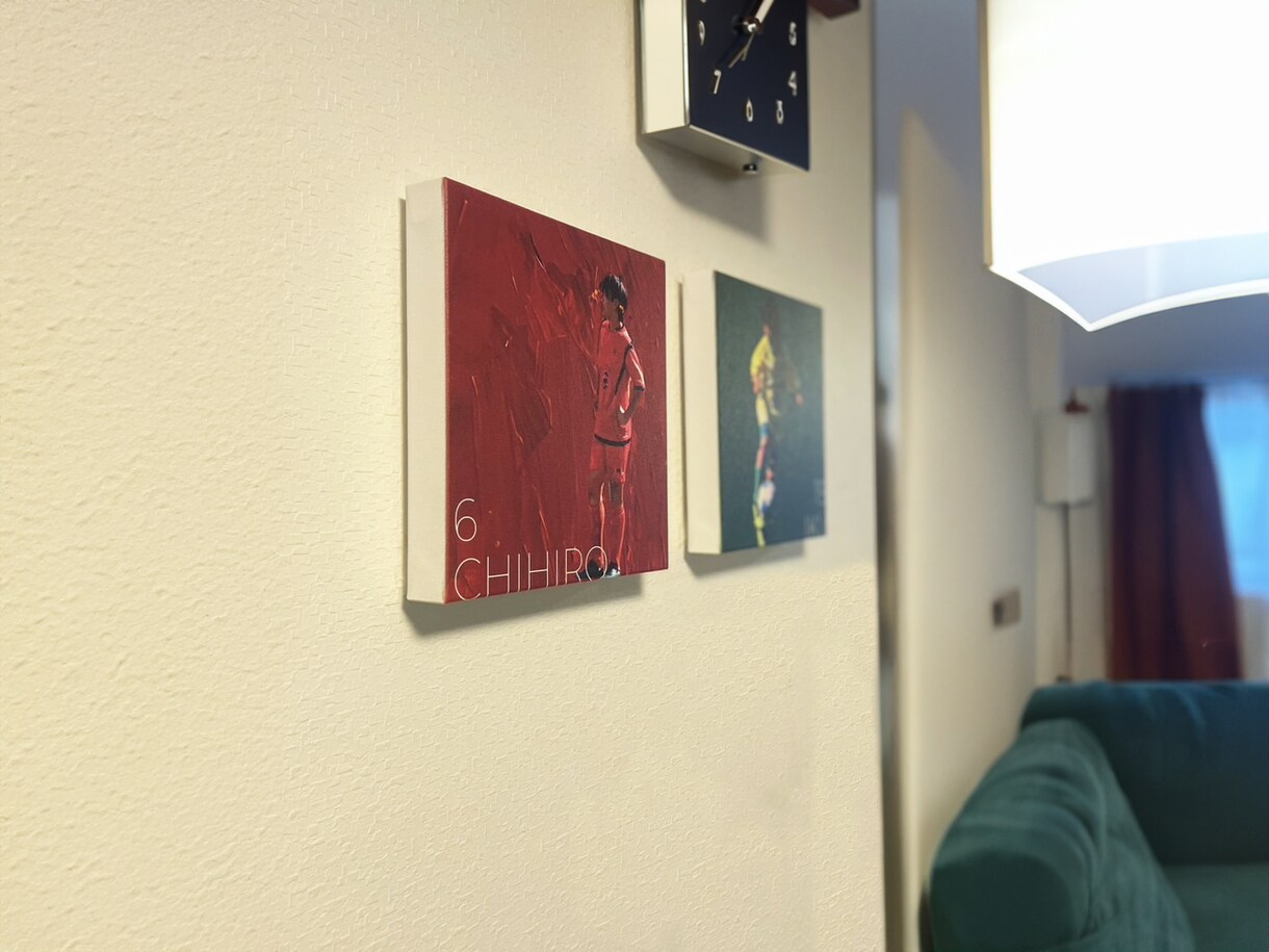 オリジナルキャンバスアートを制作します 正方形(W250×H250×D37mm) ※淵塗りなし イメージ7