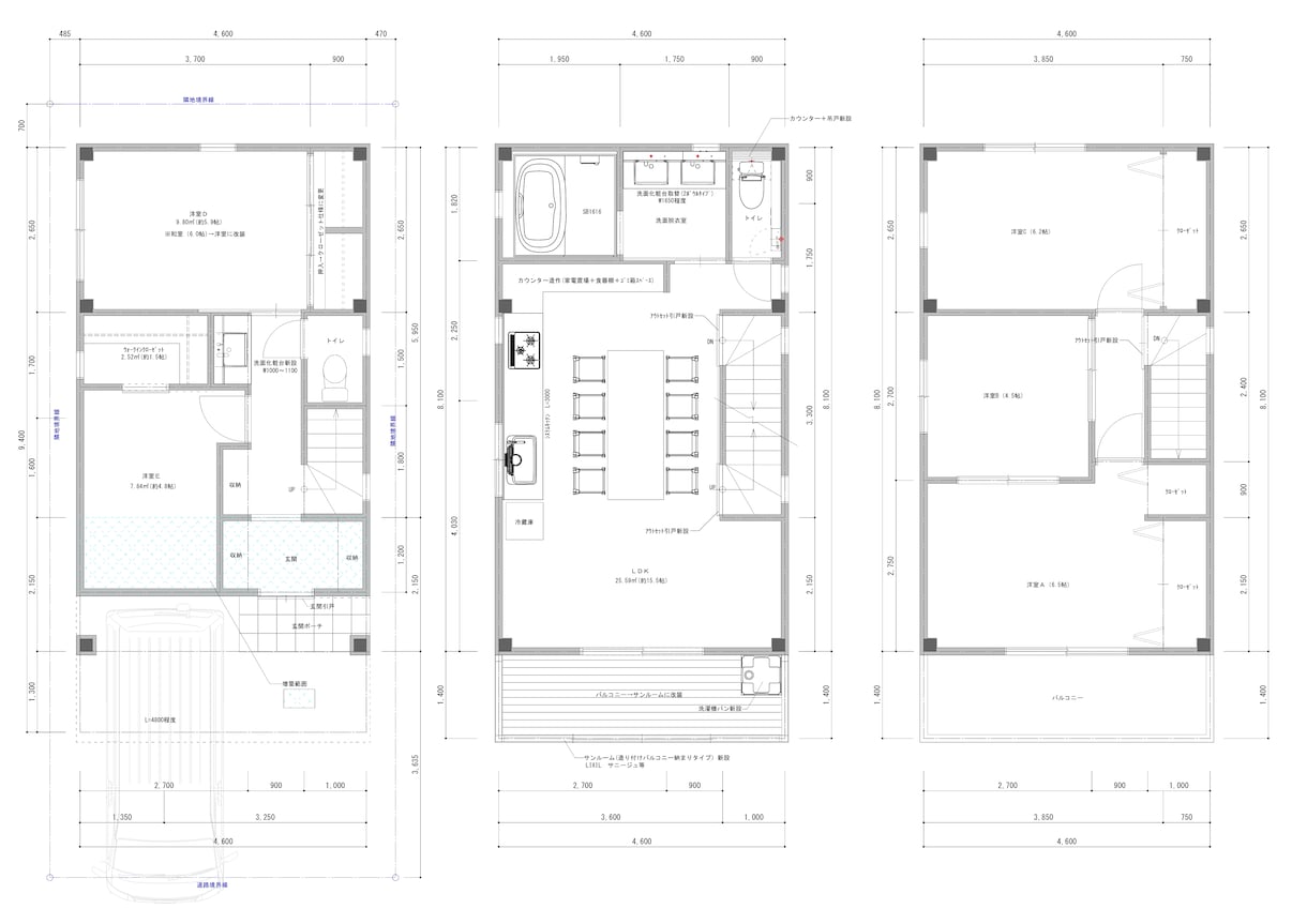 JWcad､Vectorworksで図面作成します 手書き図面や紙ベースの図面、CAD化します イメージ3