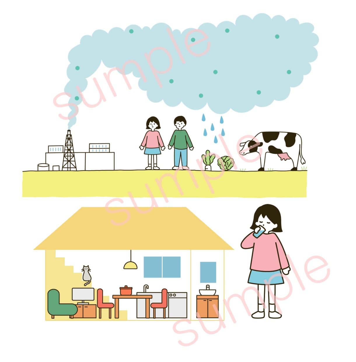 シンプルかつ親しみのあるイラストを描きます パンフレットやカタログ、ブログ、LPのイラストに！ イメージ5