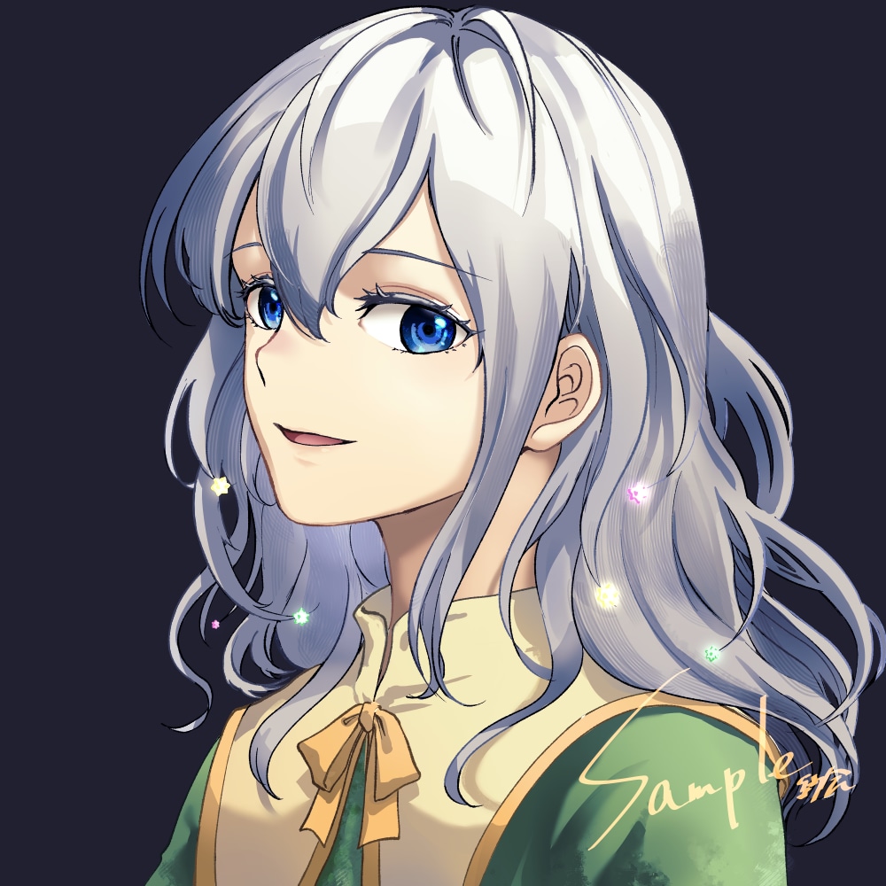SNS・配信用アイコンをお描きします アニメ塗りで華やかなアイコンをお求めの方へ イメージ5