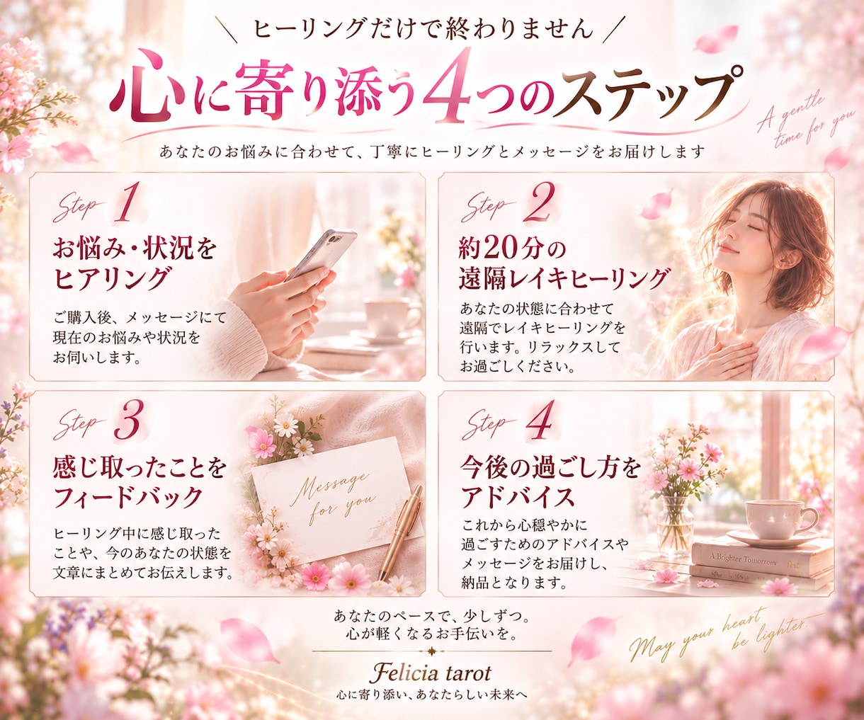 心の重さを手放す遠隔レイキヒーリングを行います 恋愛・仕事・人間関係｜施術後にあなたへのメッセージもお届け イメージ2