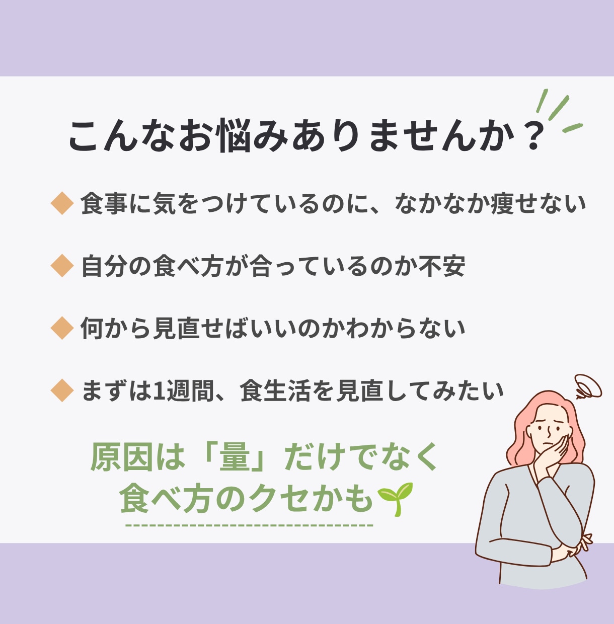 管理栄養士が1週間の食事記録を分析します ​✦食事のクセと改善ポイントを見える化✦ イメージ2