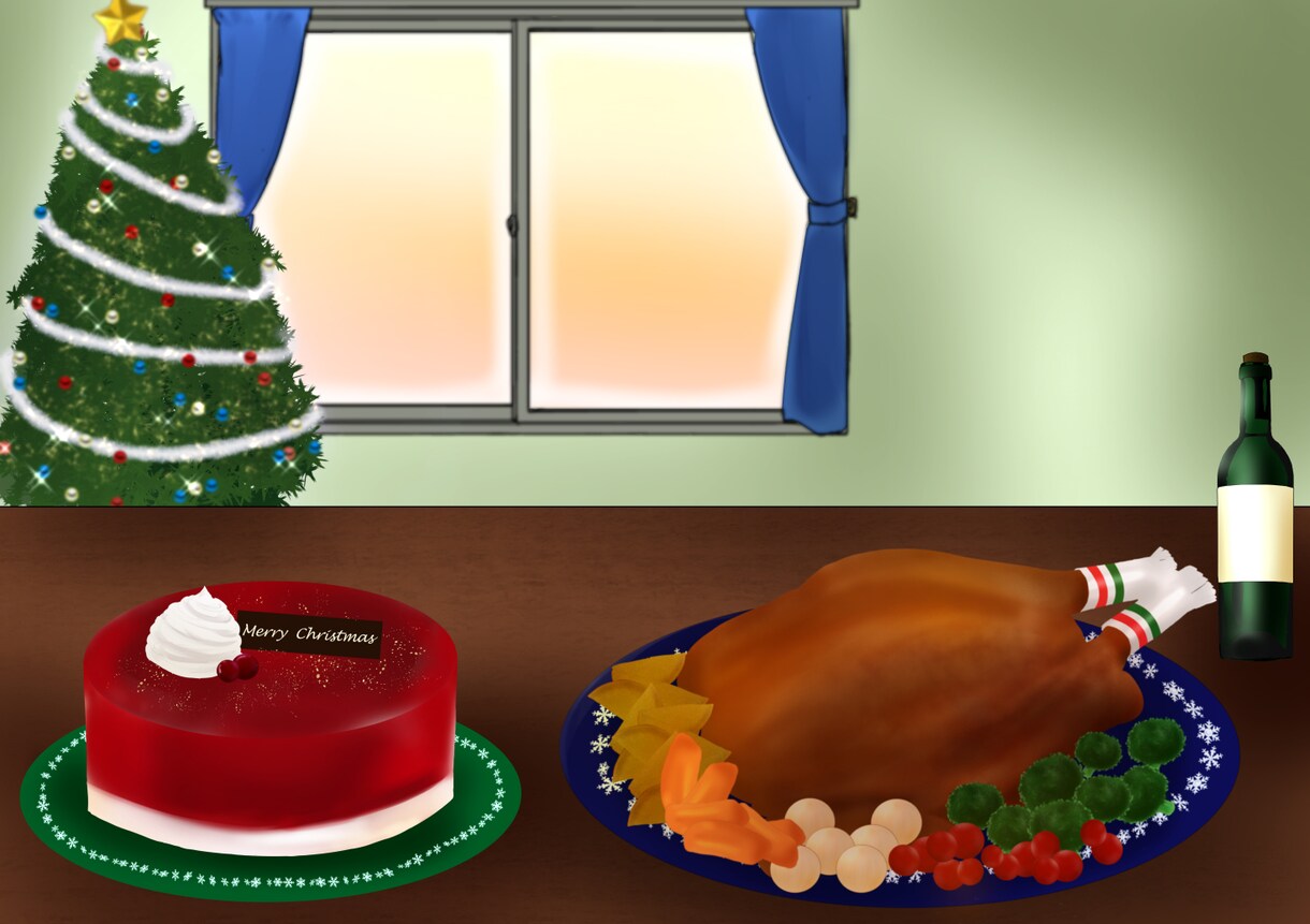 クリスマスの絵を描きます クリスマスなイラスト☻サンプル更新しました♪ イメージ1