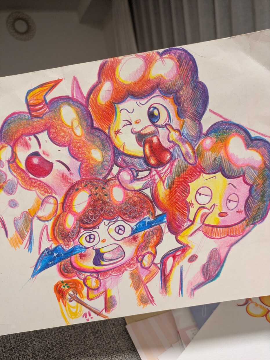 あなたのペットをカラフルなゆるふわイラストにします 大切なペットの思い出を優しく残します！犬、猫、うざきその他！ イメージ1