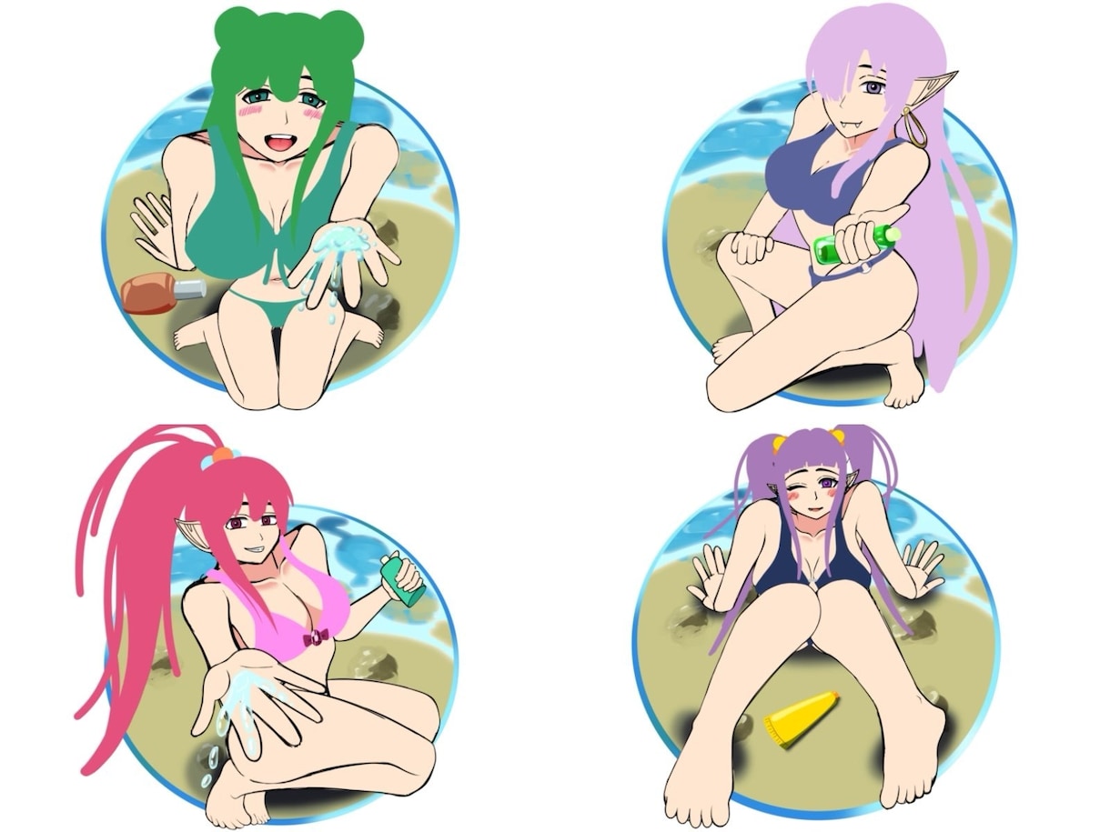 ファンタジー要素ある全身絵を描きます シンプルファンタジーなキャラクターを描きます！ イメージ6