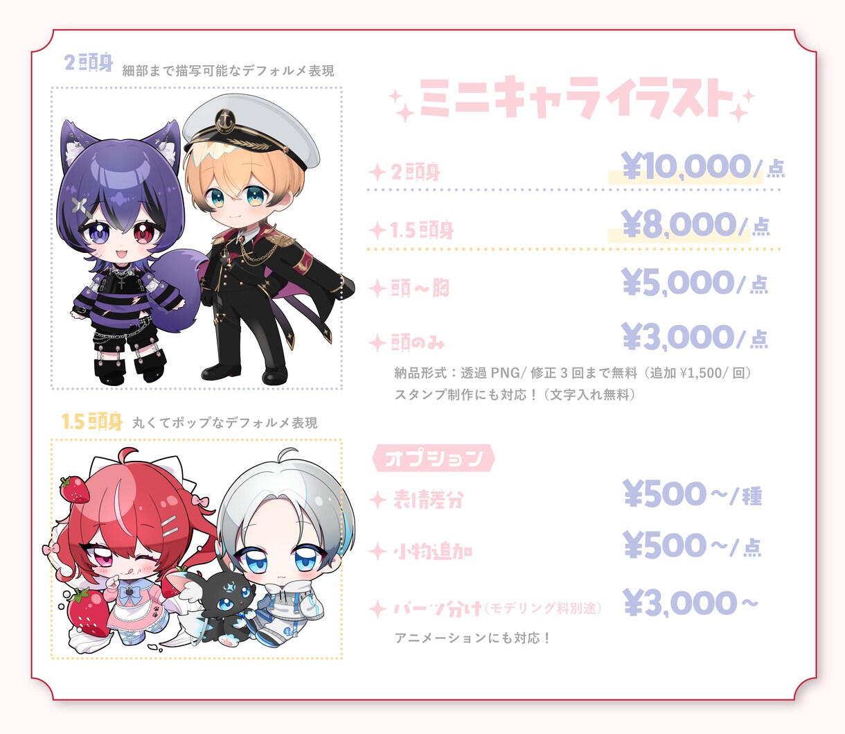 全てお任せ！Vtuberモデル制作します 立ち絵/モデリング/ロゴ/配信画面を一括スピード制作！ イメージ4