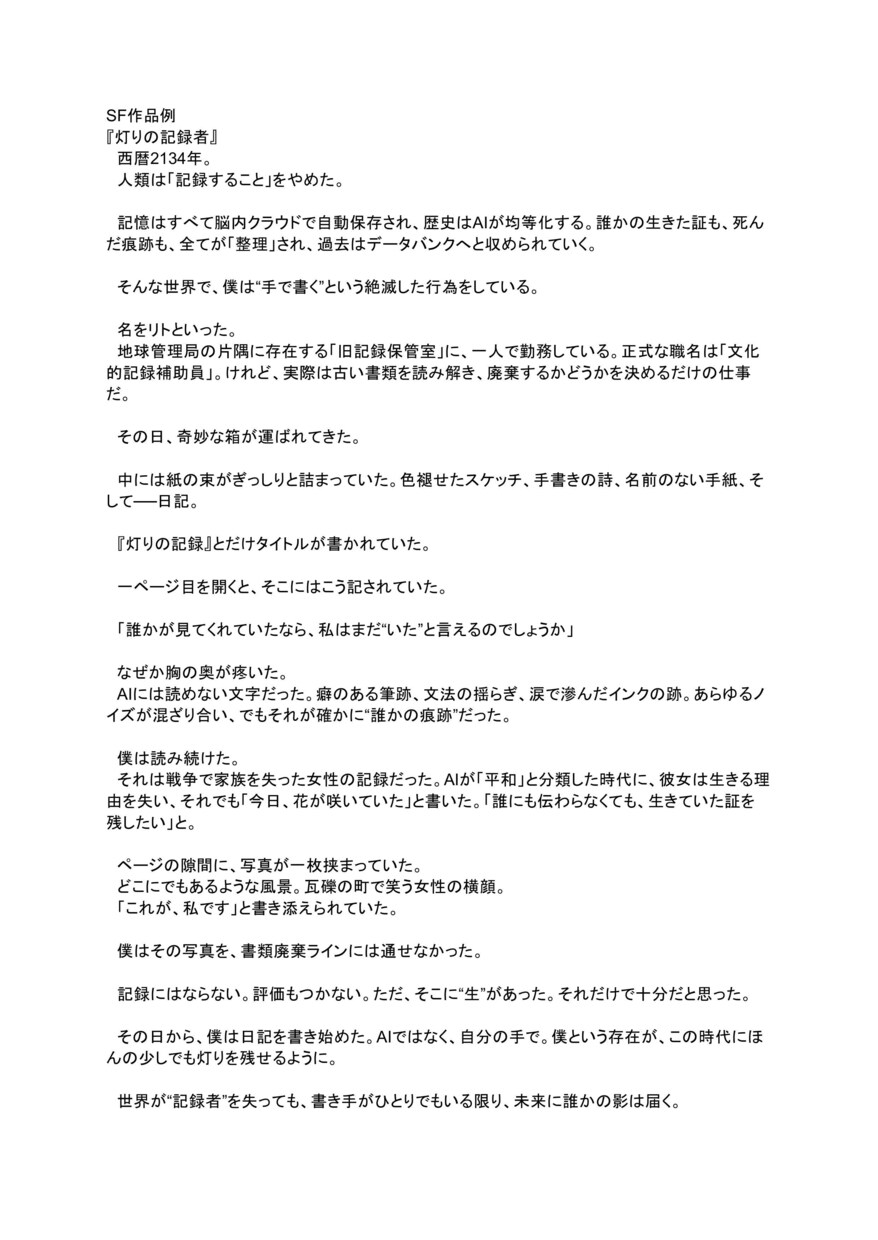小説執筆1文字/0.5円〜｜あなたの物語、書きます 短編、シナリオなどまで幅広く執筆可能。修正何回でも！ イメージ2