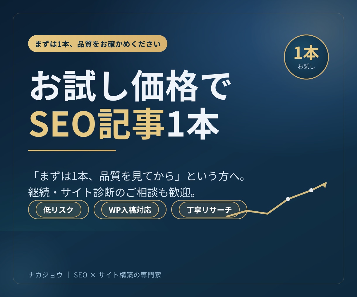 お試し価格でSEO記事1本を執筆します 150億円企業の専属プロライターのSEO記事｜まず1本お試し イメージ2