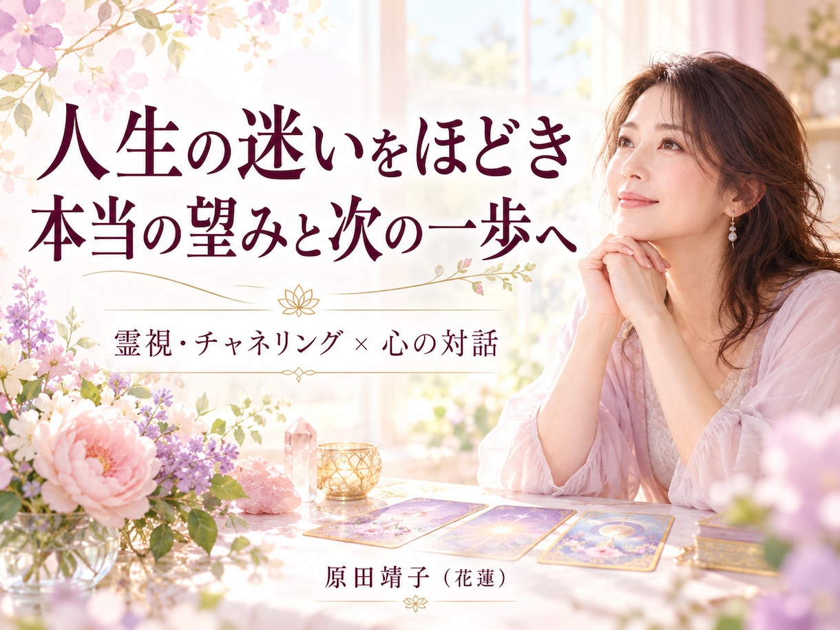 人生の迷いをほどき本当の望みと次の一歩を見つけます 霊視・チャネリング×心の対話で、自分らしく選ぶお手伝い イメージ1