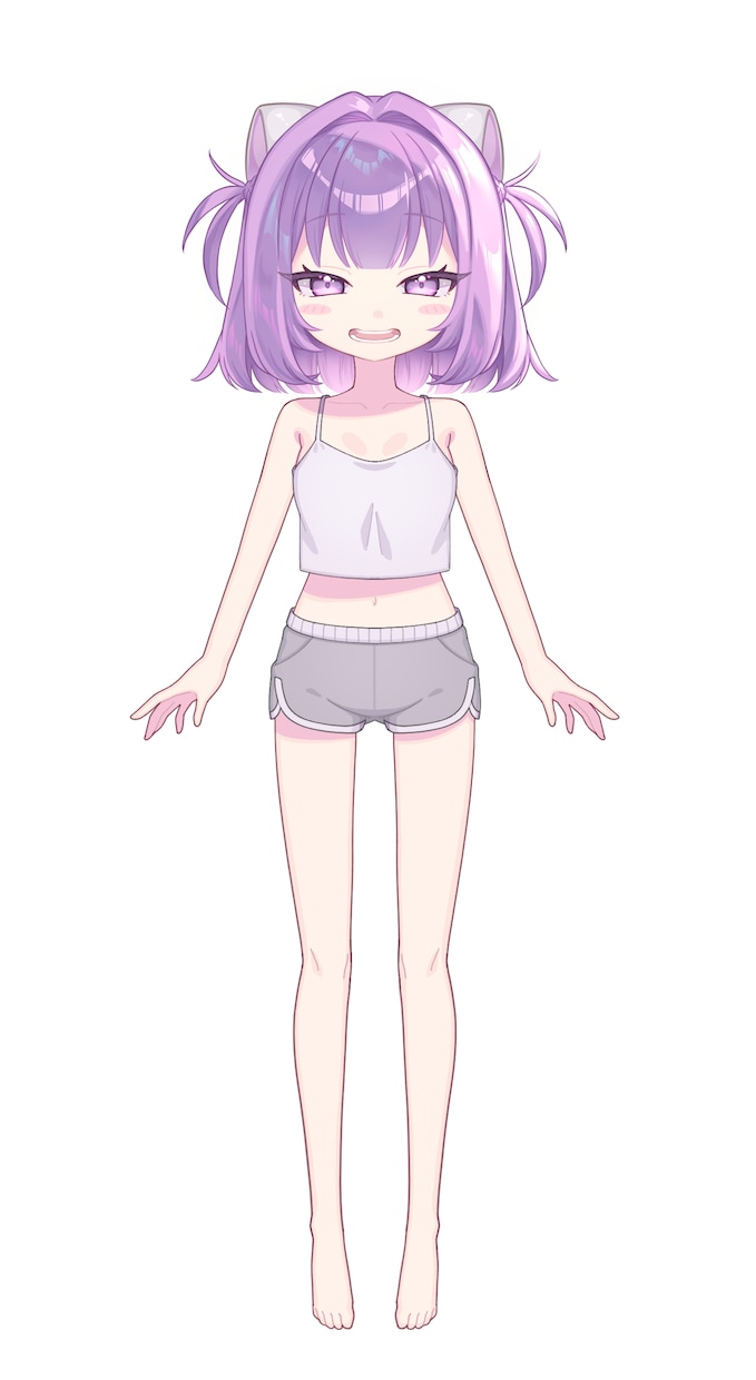 格安にてVtuberキャラデザ制作のご依頼承ります Vtuberキャラデザ＆パーツわけ制作(｡•ㅅ•｡)♡ イメージ3