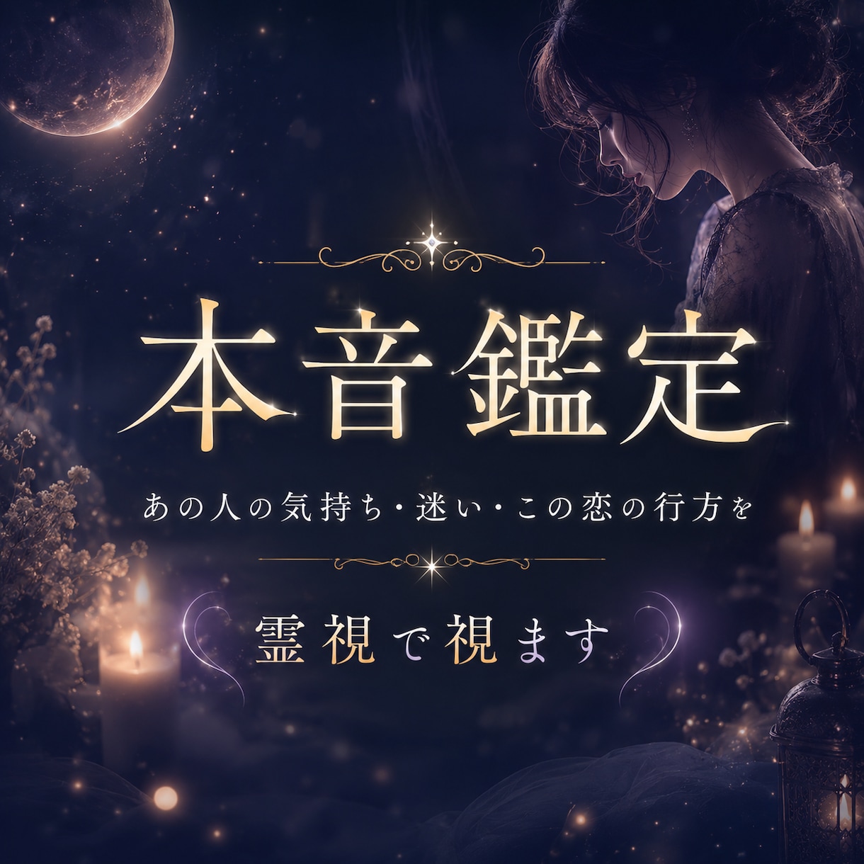 本音鑑定｜あの人の気持ち・恋の行方を霊視で視ます 片思い・復縁・関係修復、総合対応します イメージ1