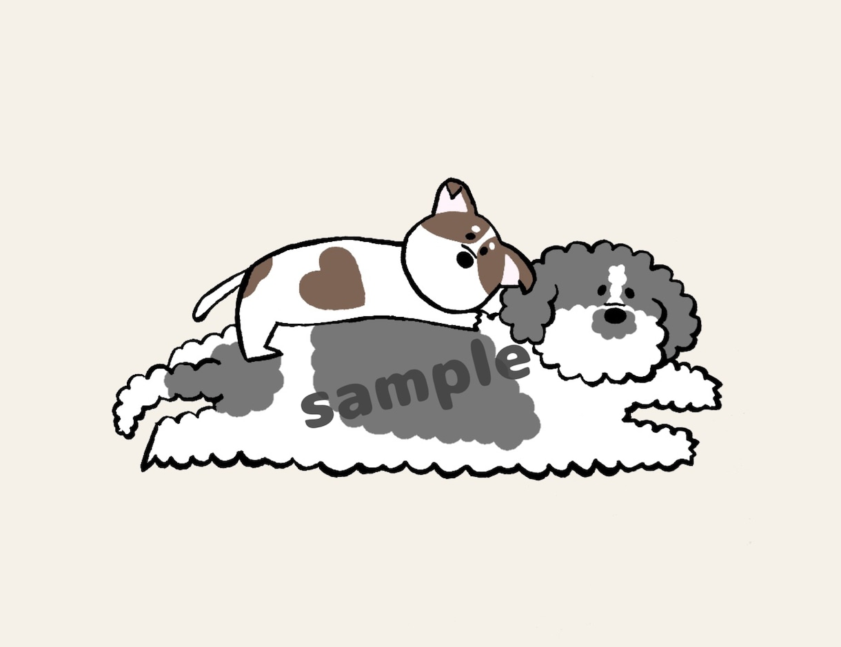 脱力系なのに存在感はバッチリ！のイラスト描きます ✏︎アイコンに使える思わず目に留まるゆるキャライラスト✏︎ イメージ8